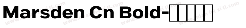 Marsden Cn Bold字体转换